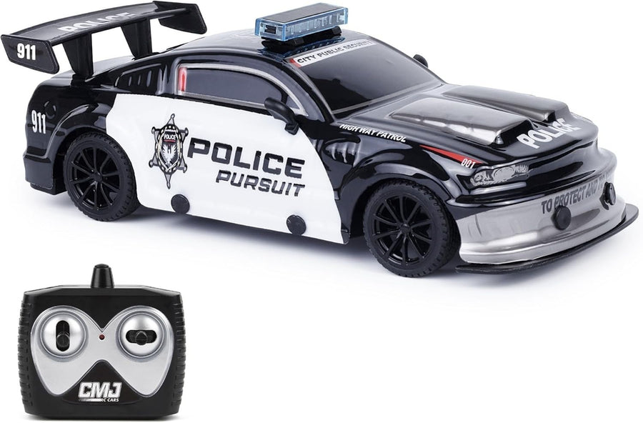 Road Rebel Police Pursuit RC Car 1:24 Scale 2.4GHz Racing Toy for Kids