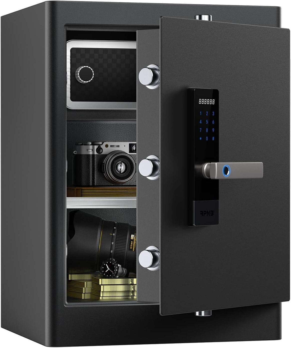 80L Biometric Fingerprint Safe Touch Screen Security Box