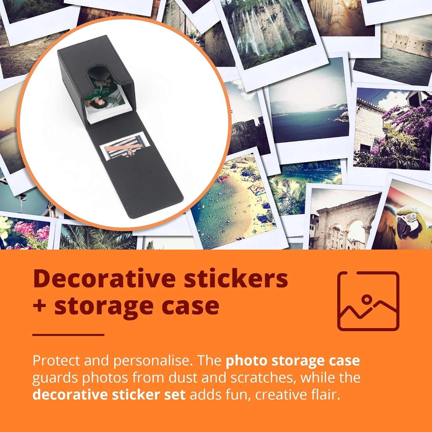 Instant Camera Bundle 40 Film Shots Case Album Selfie Mirror Kit