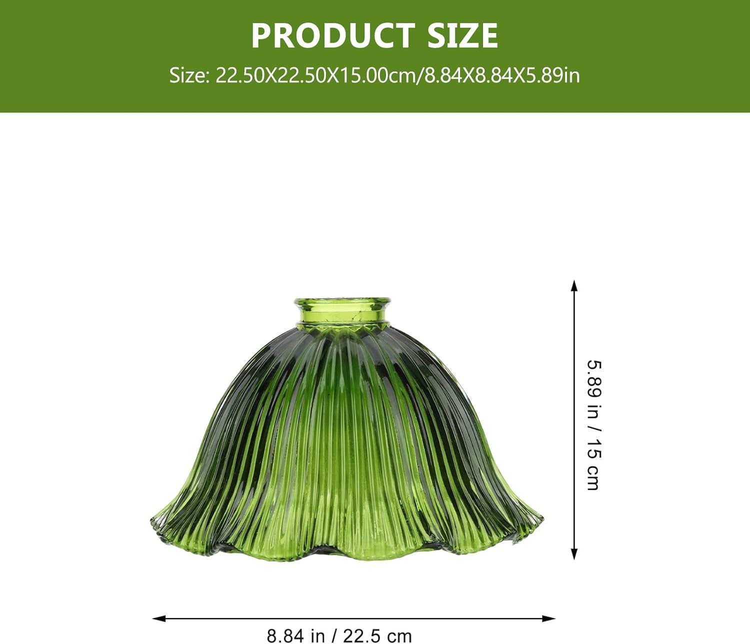 Dark Green Glass Lampshade Chandelier Ceiling Light Shade Decorative Cover