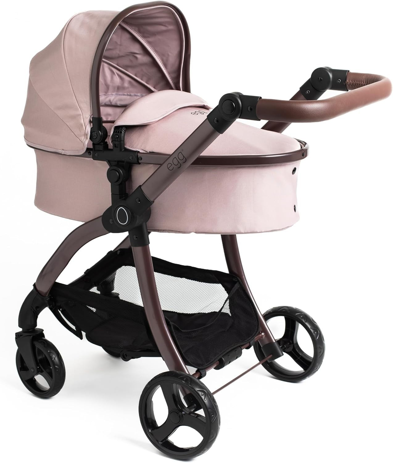 Toy Doll Pushchair 2in1 Carrycot Adjustable Handle Foldable 57cm