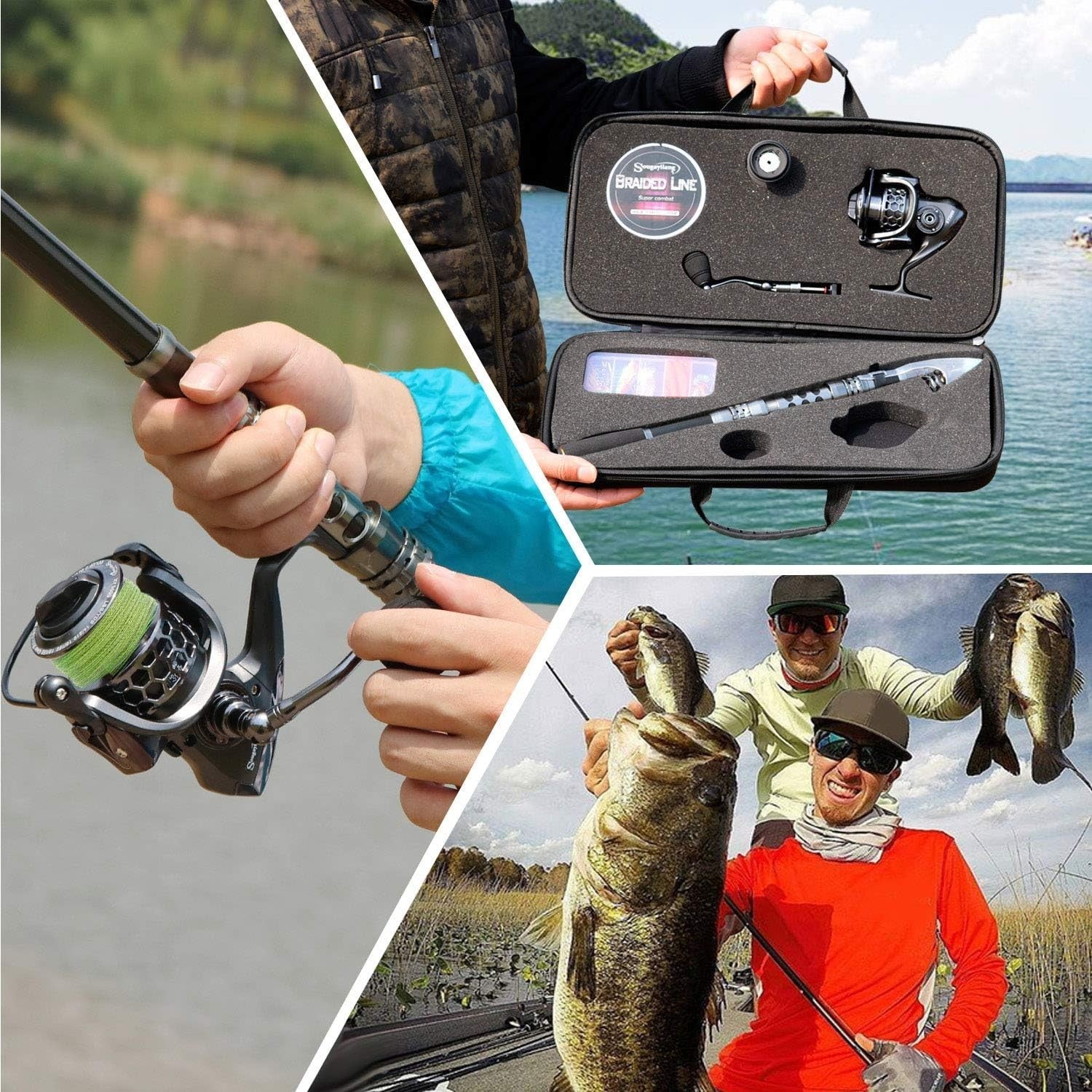Telescopic Fishing Rod & Reel Combo – Travel Saltwater Freshwater Kit