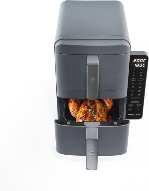 Vertical Dual Drawer Air Fryer 9L  4-Layer Cooking, 9 Presets, Sync/Match, 2400W