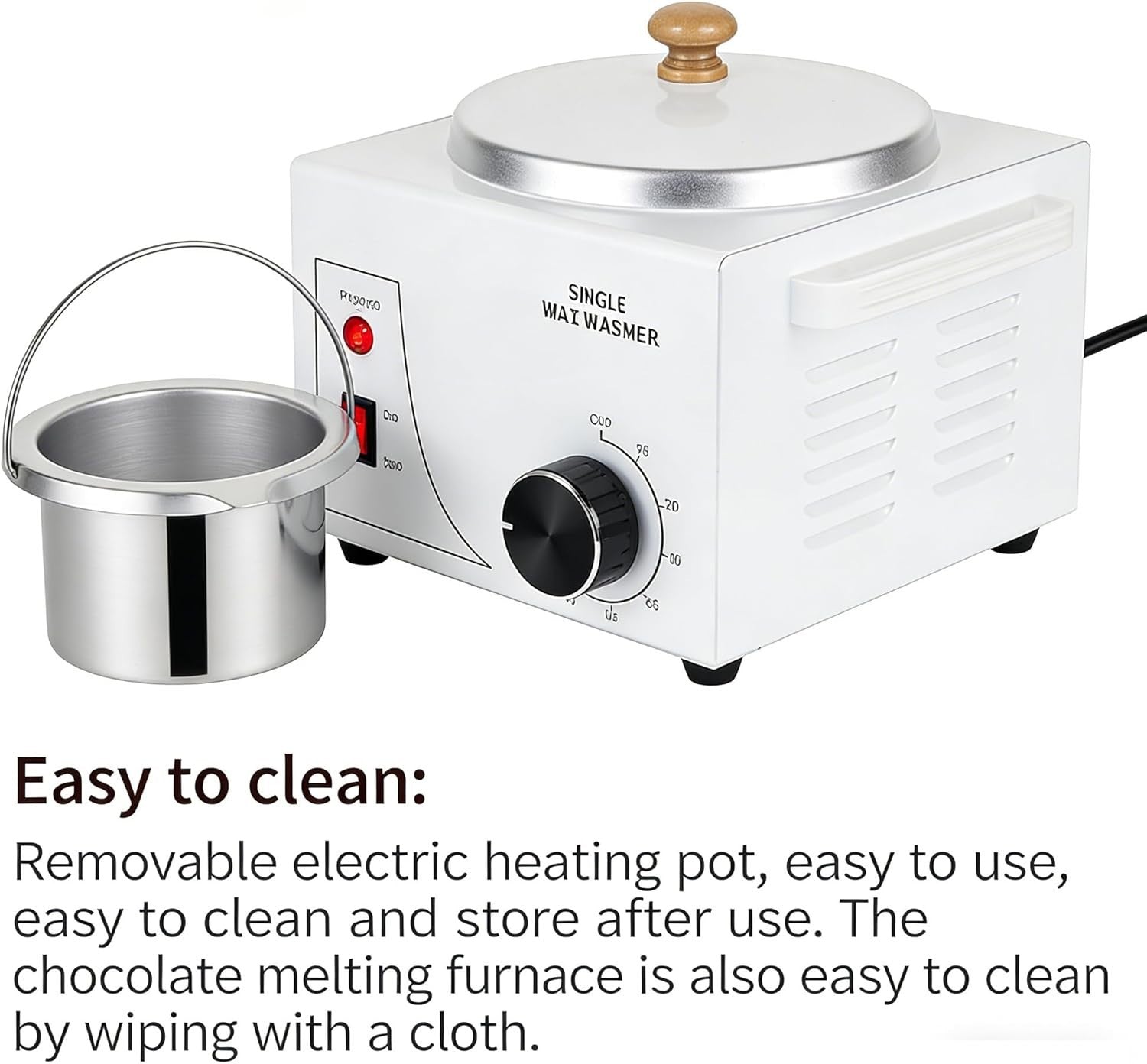 Electric Chocolate Melting Machine 600ml Fondue Pot Temperature Control