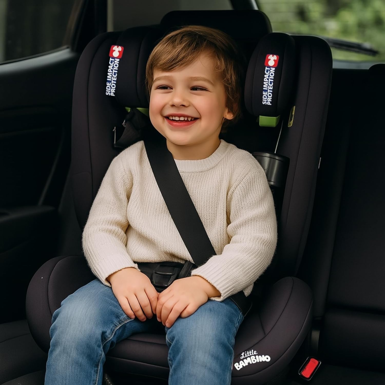 i-Size Highback Booster Car Seat 100–150cm ISOFIX Side Impact Holder