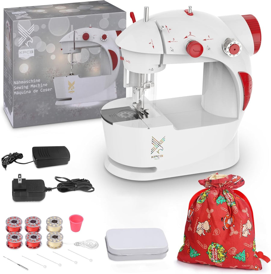 Mini Sewing Machine for Beginners Kids Portable Electric DIY Craft Kit