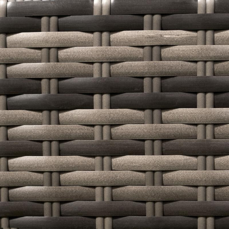 5 Seater Rattan Garden Corner Sofa Set with Table Grey Outdoor Furniture