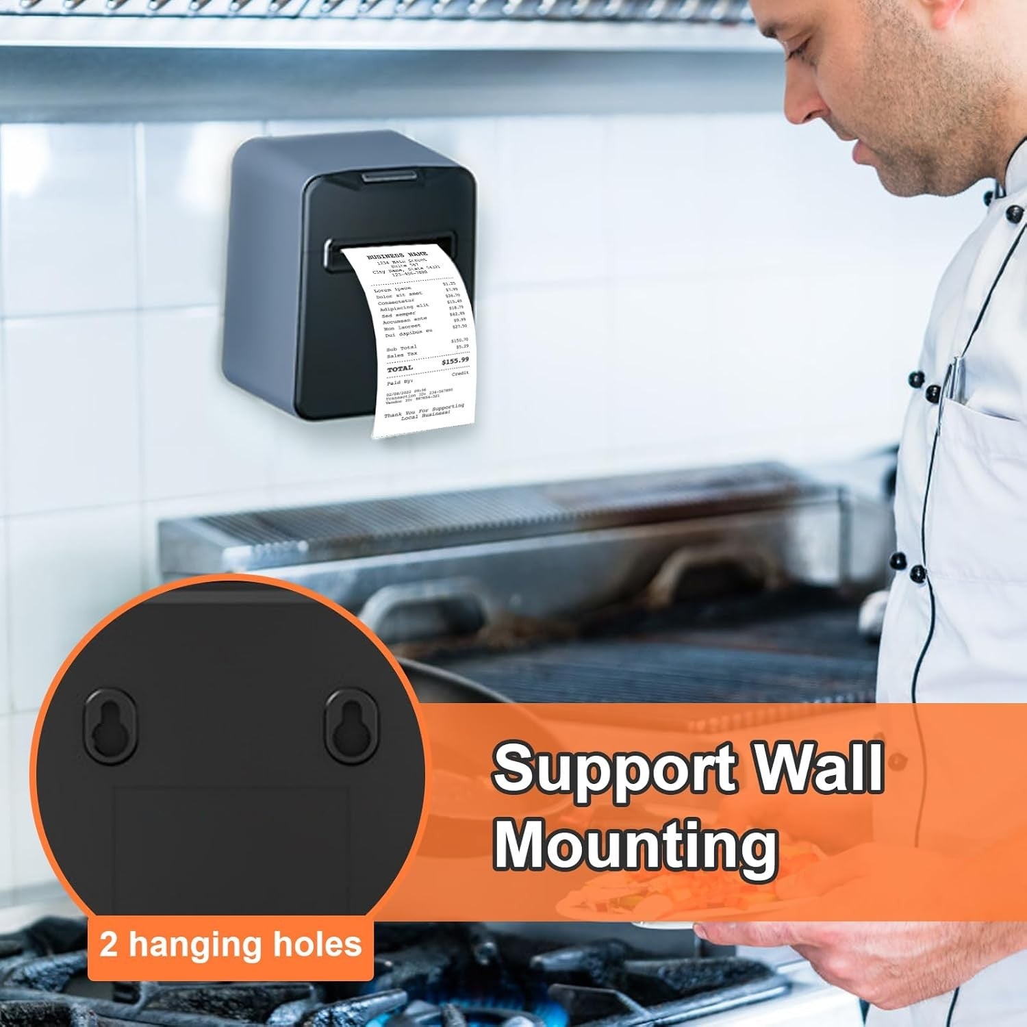 80mm Thermal Receipt Printer USB Ethernet POS
