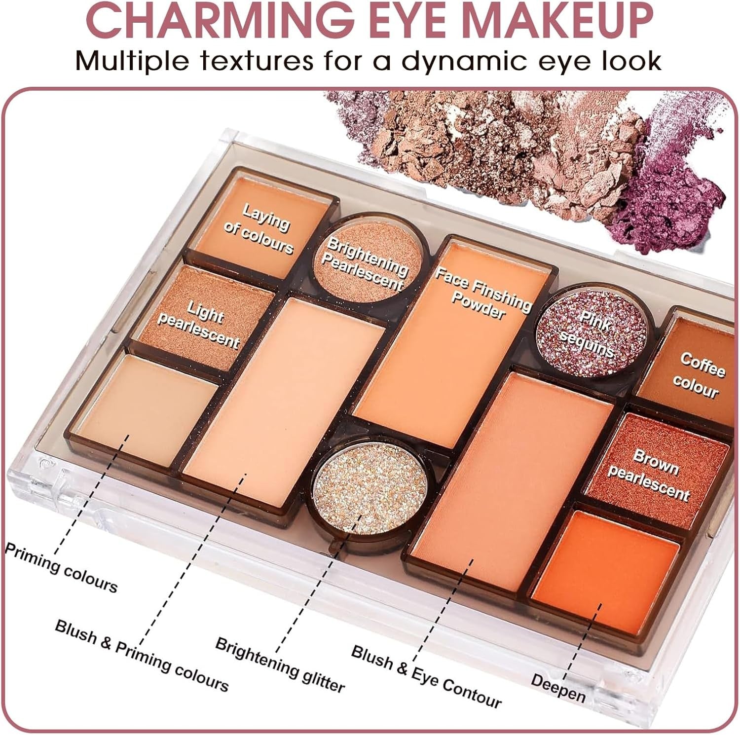 All In One Makeup Starter Kit 15PCS Travel Set Palette Bag