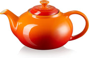 Stoneware Teapot 1.3L Classic Tea Pot Volcanic Orange 3-4 Cups