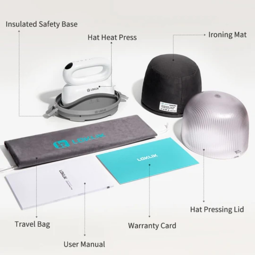 Hat Heat Press Machine Mini Cap Heat Transfer Tool Adjustable Temp