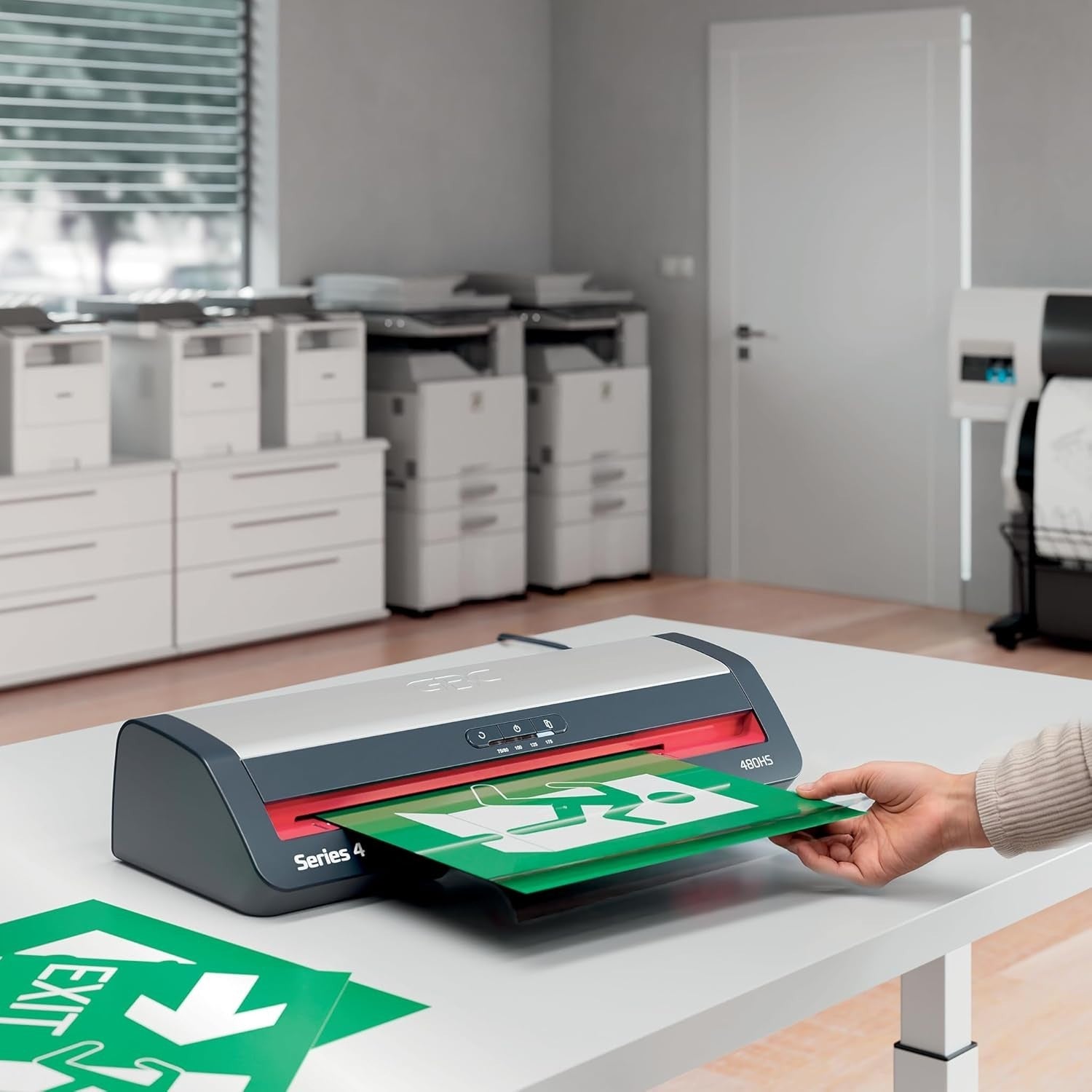 A3 Laminator High Speed 1 Min Warm Up Anti Jam Auto Shut Off 75–175 Mic
