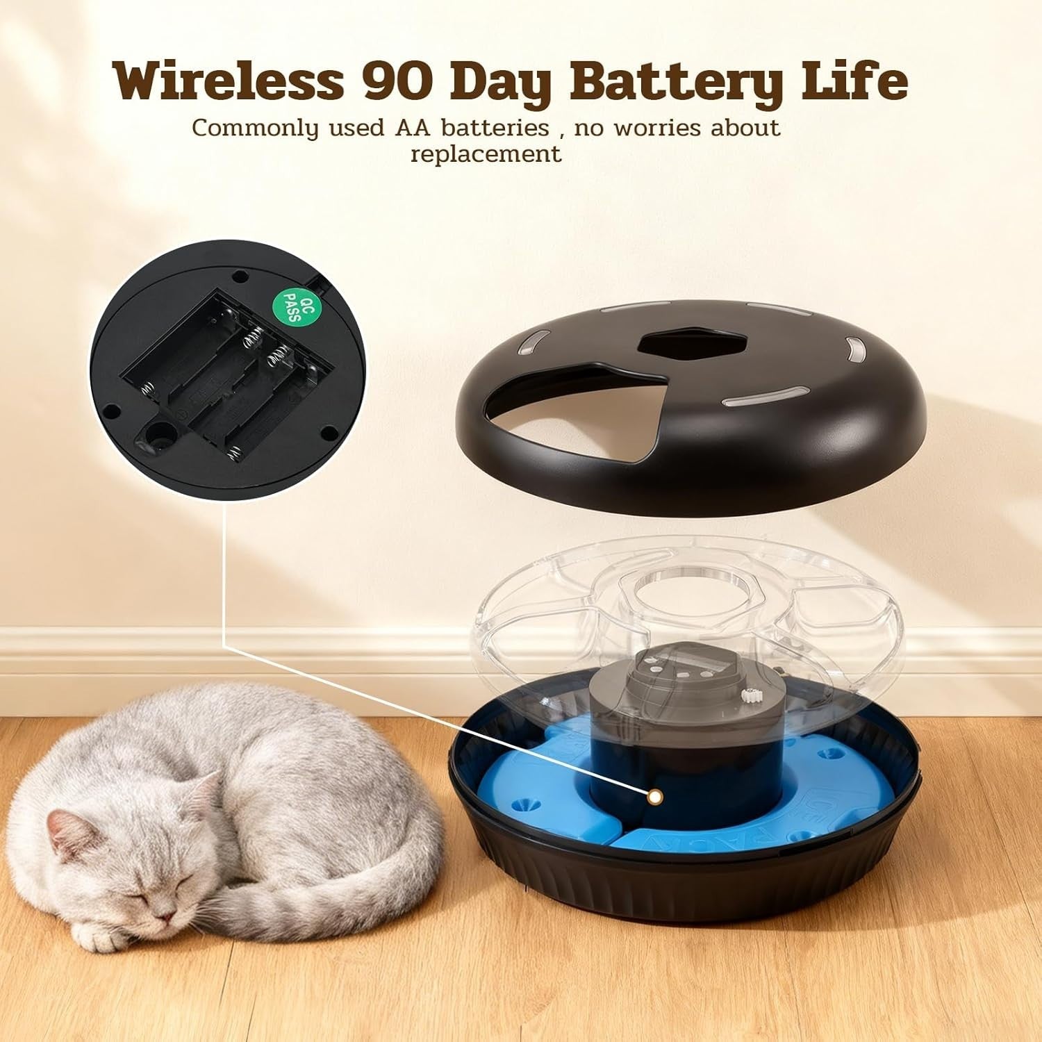 Automatic Wet Food Cat Feeder Refrigerated 6 Meal Timer Pet Dispenser
