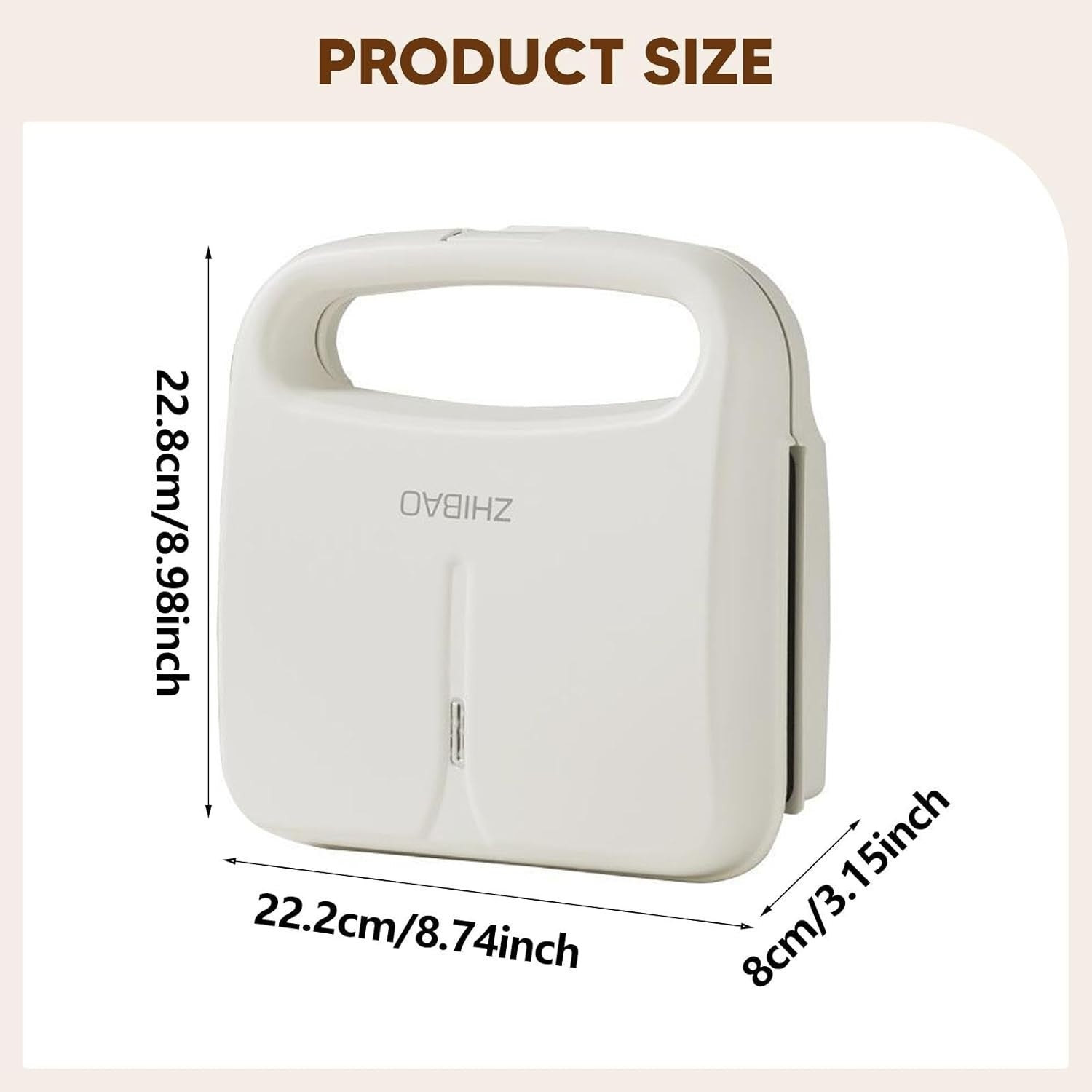 Compact Sandwich Maker Panini Press 750W Non-Stick Quick Breakfast Grill