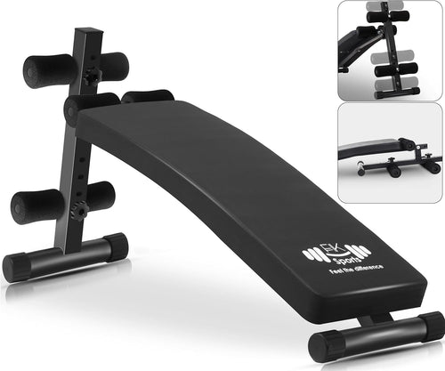 Adjustable Sit Up Bench Foldable Abs Workout 150kg Home Gym