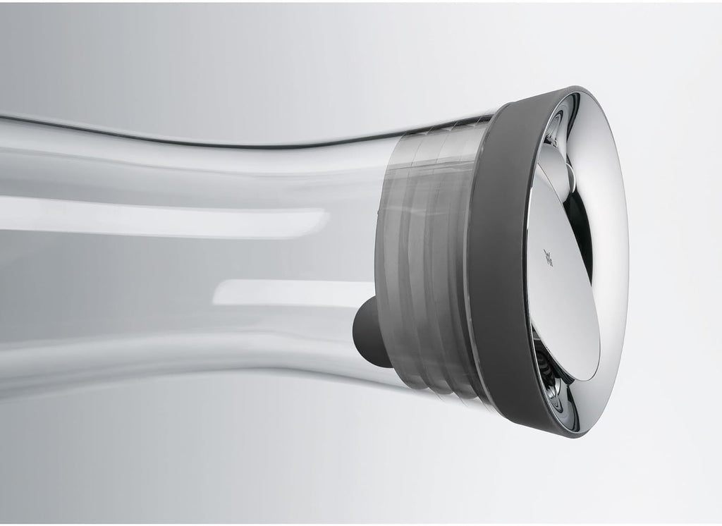 1.5L Glass Water Decanter with Close-Up Stopper | Leakproof Fridge Carafe