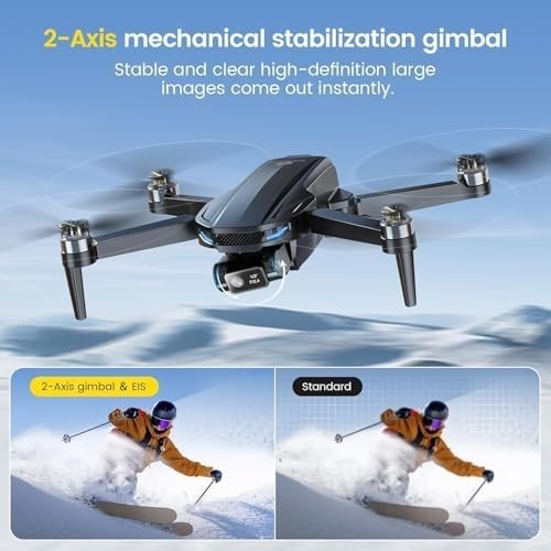 4K Drone with 2-Axis Gimbal, GPS Quadcopter, Follow Me, 26-Min Flight