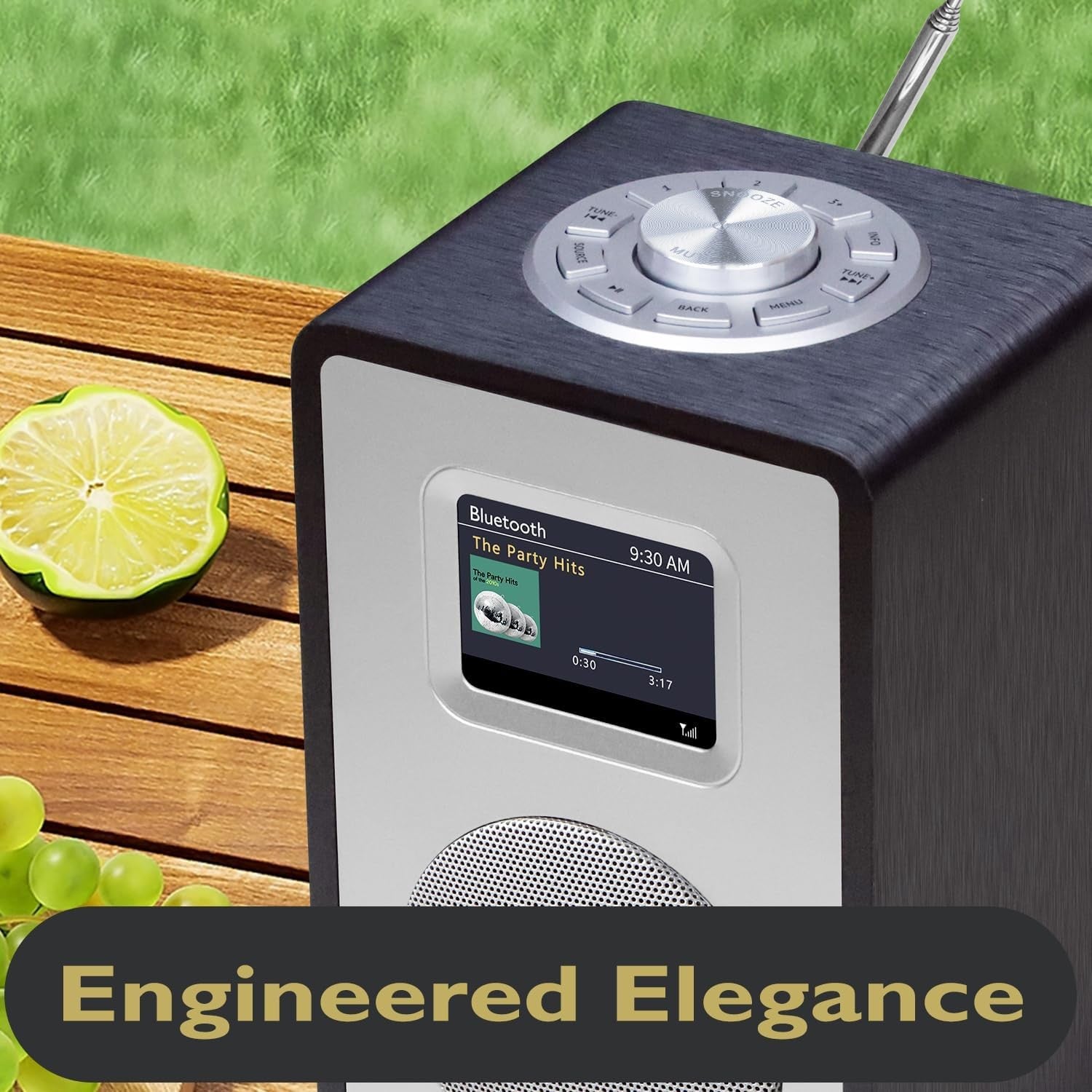 DAB DAB+ Digital Radio Bluetooth Dual Alarm Screen Mains Battery