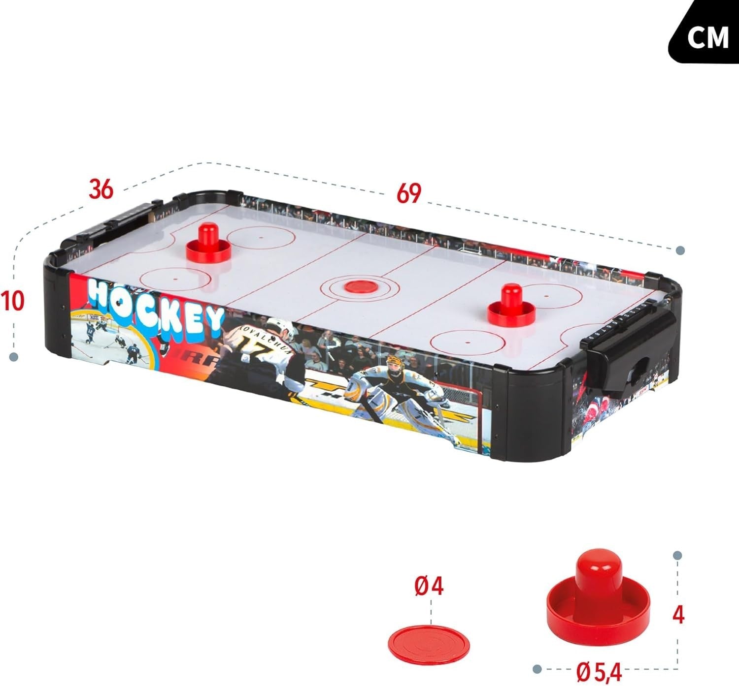 Table Air Hockey Game 2 Player Electric Fan Arcade Board