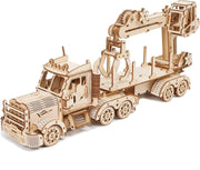 428pc Wooden Truck Crane Model Kit 3D Mechanical Puzzle DIY Build