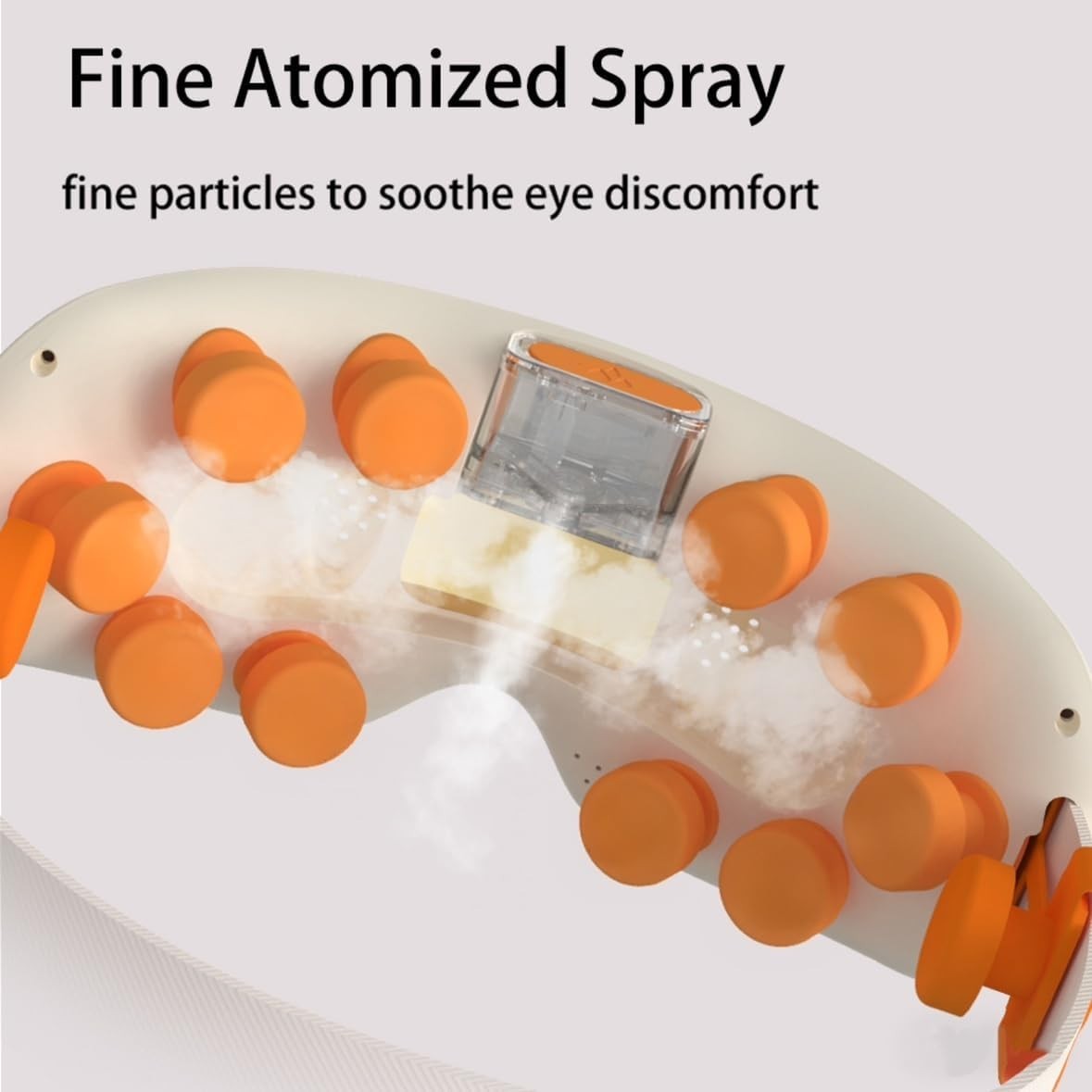 Heated Eye Mask Ultrasonic Mist Dry Eye Fatigue Relief Music