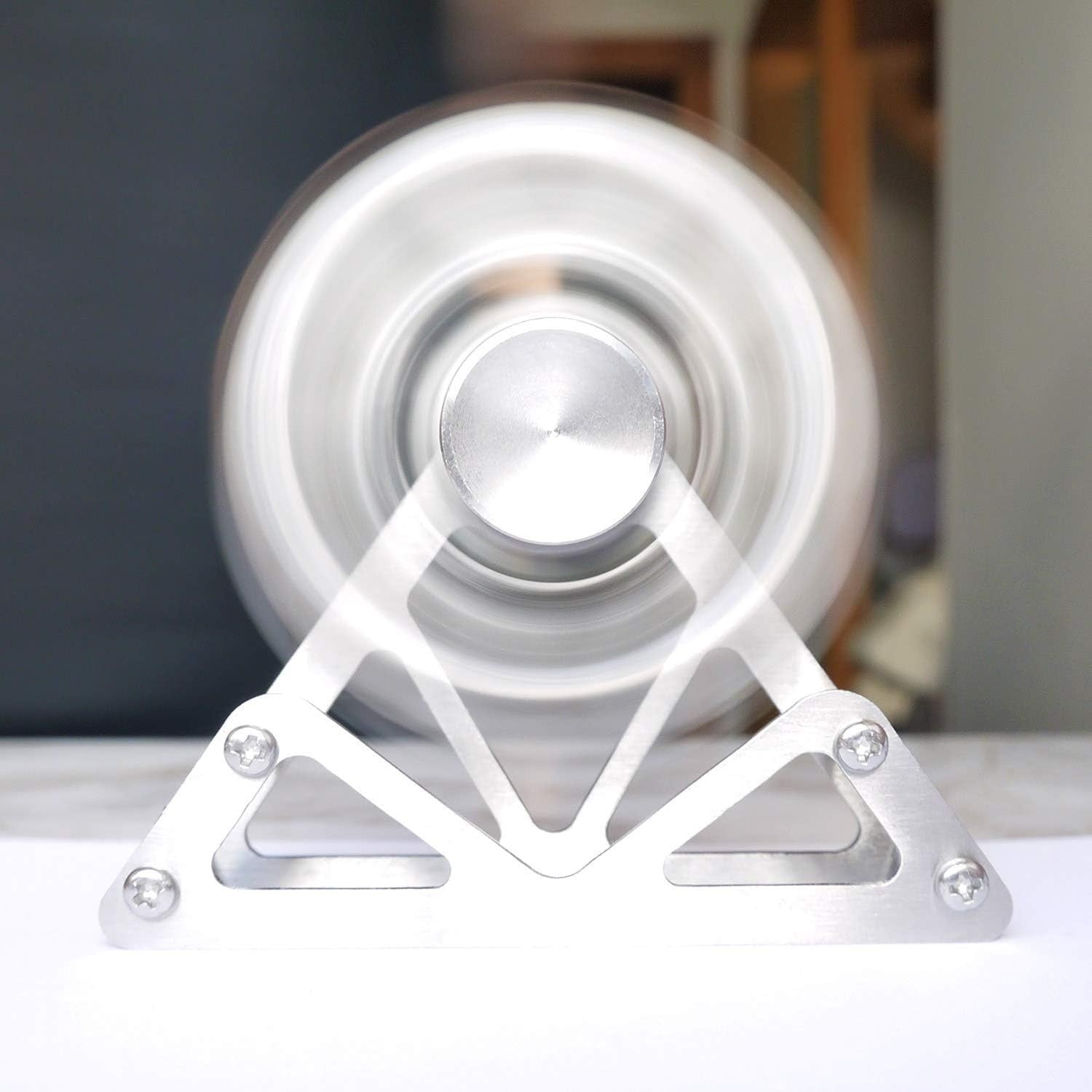 Metal Ferris Wheel Fidget Spinner Desk Toy Rainbow Balls