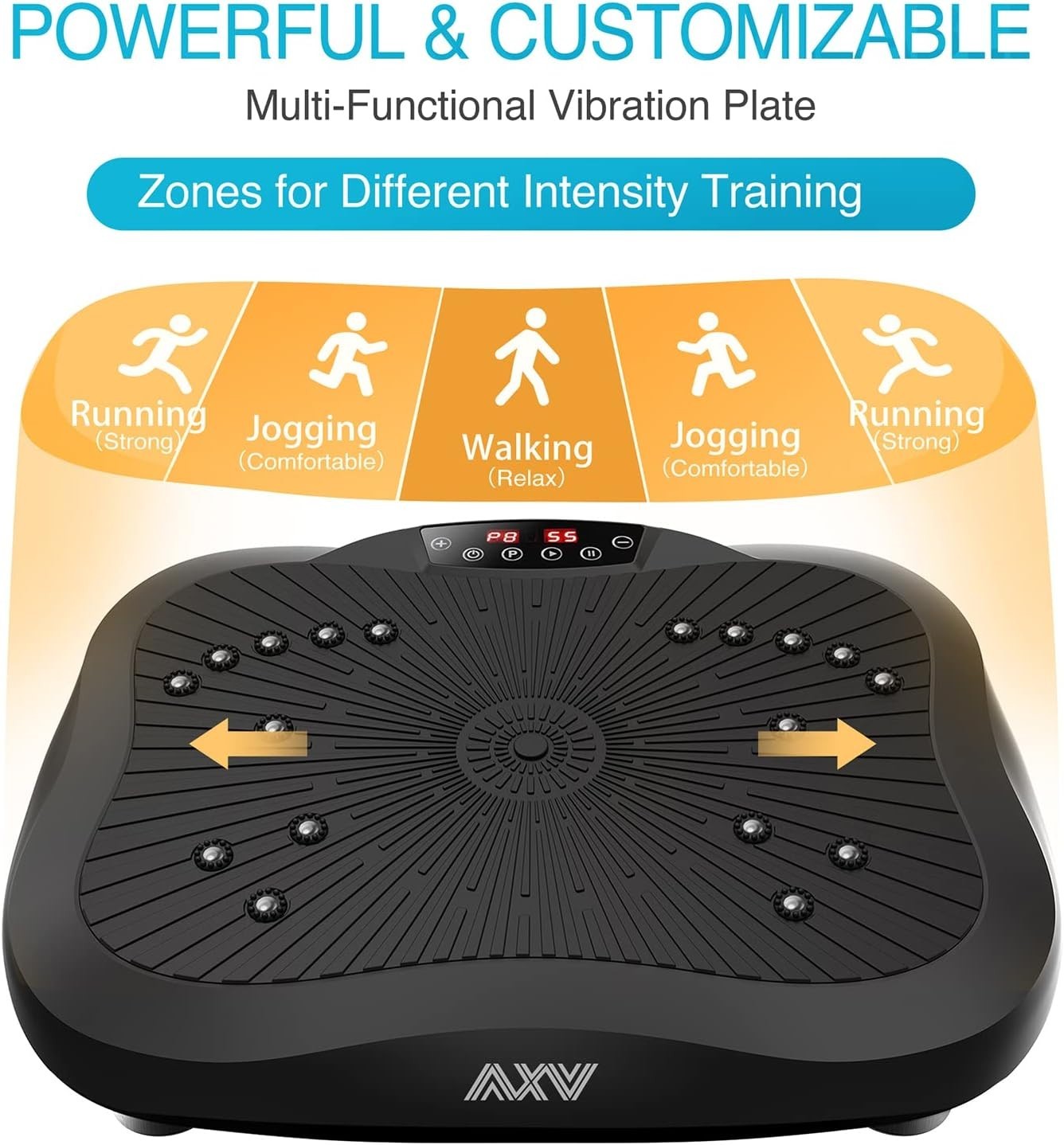 Compact Vibration Fitness Platform Home Workout Lymphatic Wellness