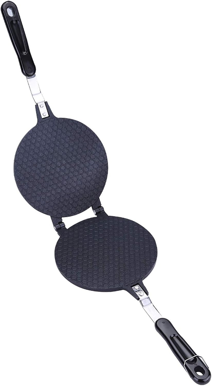 Non-Stick Waffle Cone & Egg Roll Maker | Alloy Crepe Pan for Gas Stove