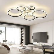 100cm Black Ceiling Fan with Light, 6-Speed, Dimmable, LED, Recessed