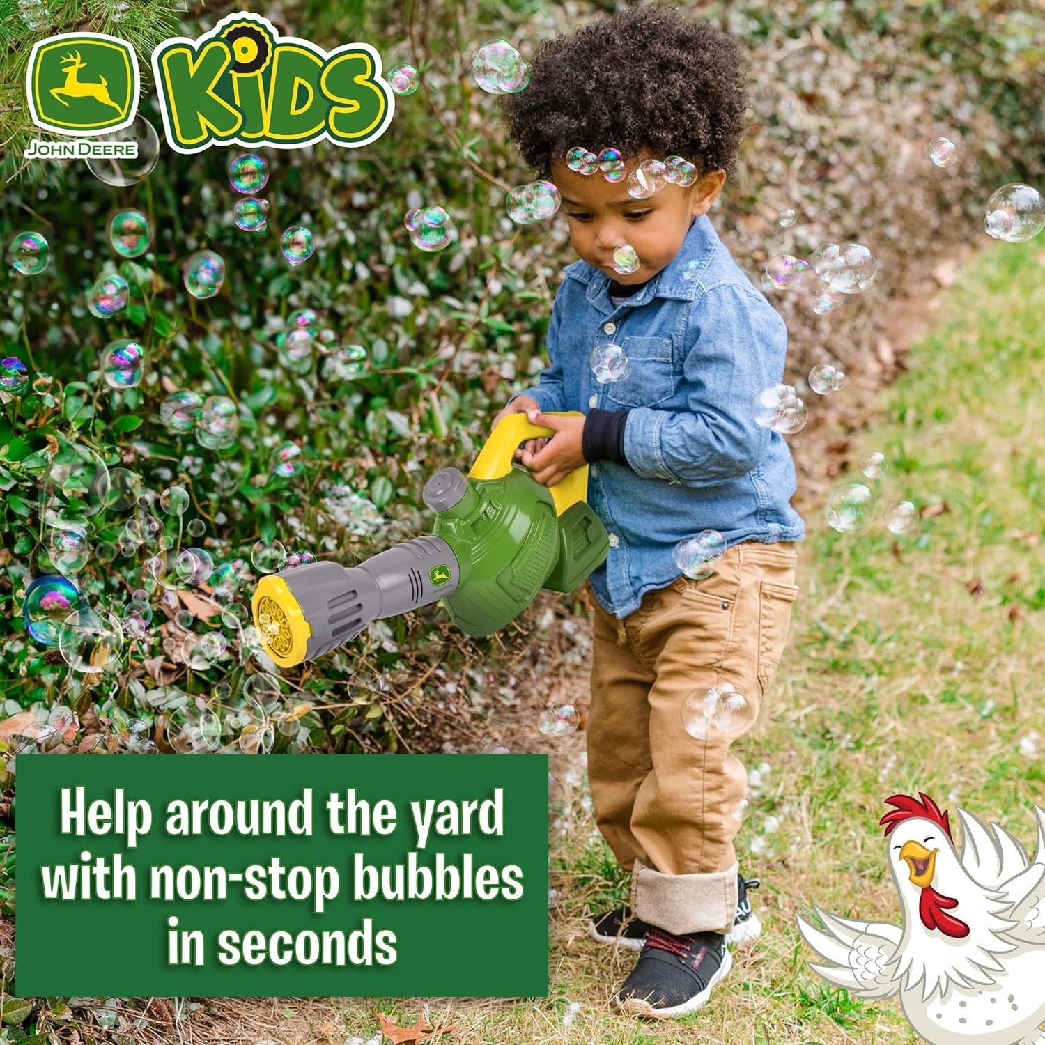Bubble Leaf Blower Toy Kids With 44oz Solution
