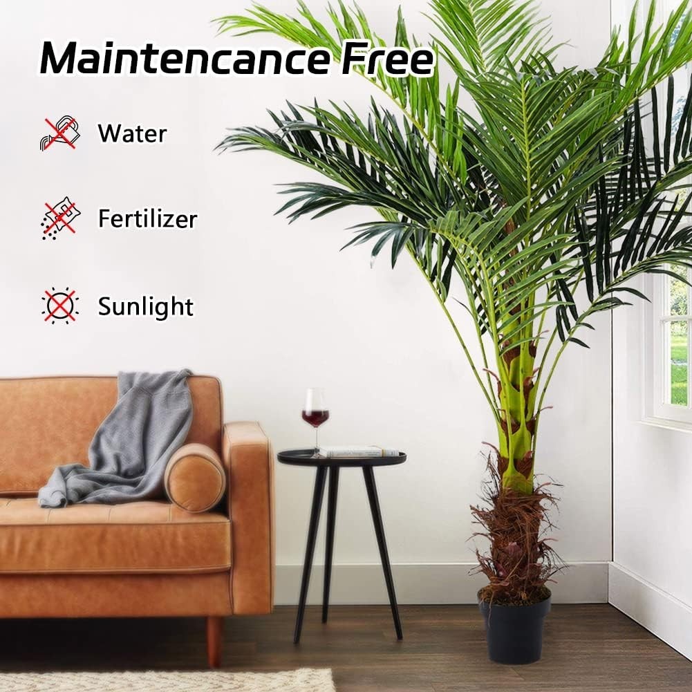 180cm Artificial Areca Palm Tree in Pot Tall Tropical Indoor Outdoor Decoration