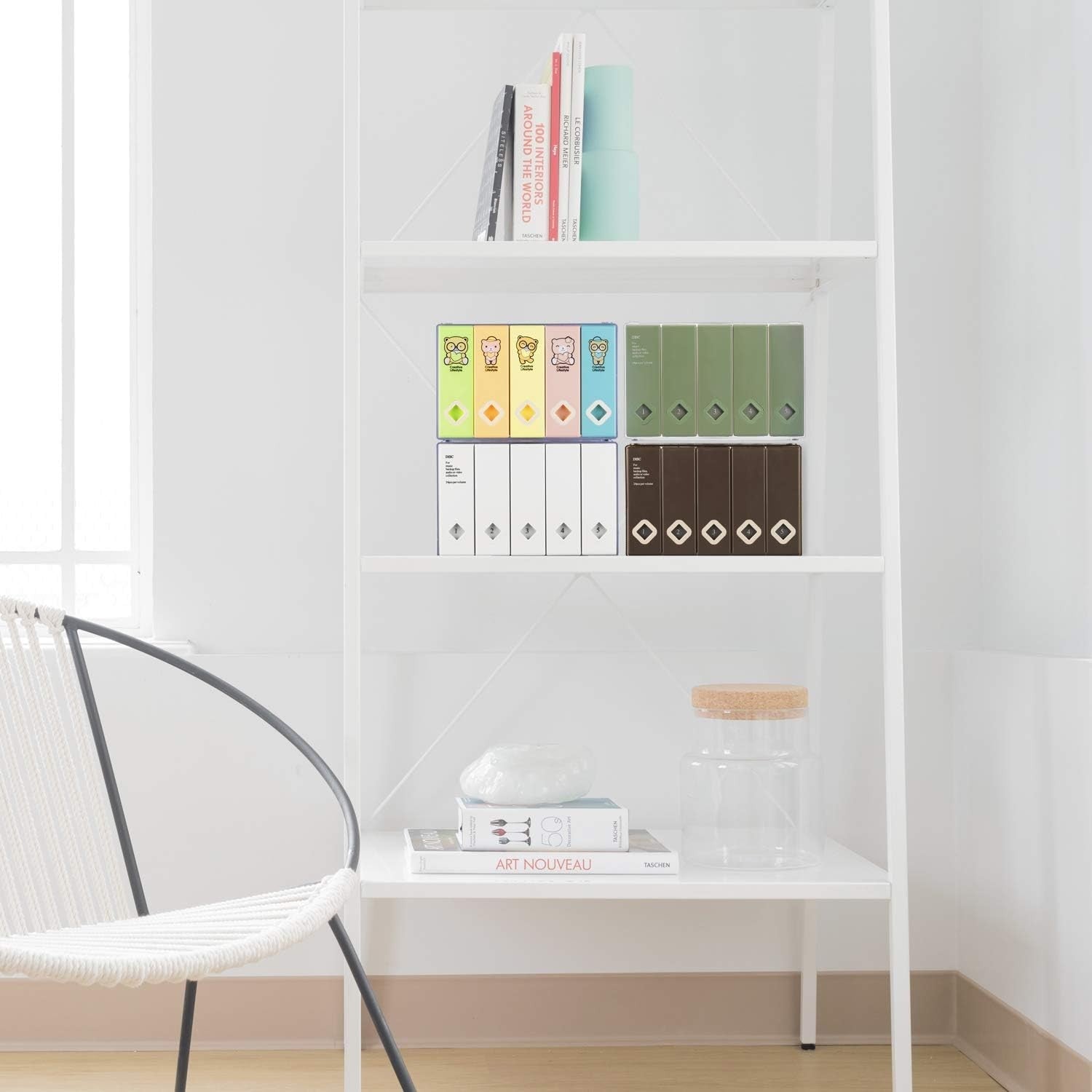 CD DVD Storage Box Holds 120 Discs Media Organizer Case White