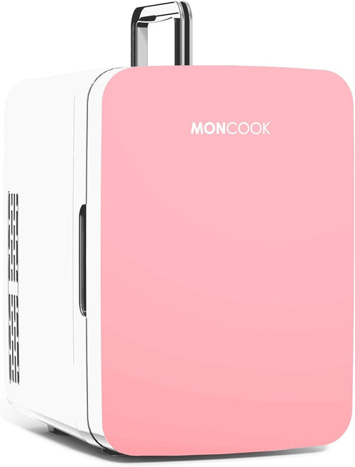 10L Mini Fridge Pink Portable Cooler and Warmer for Skincare Food Drinks