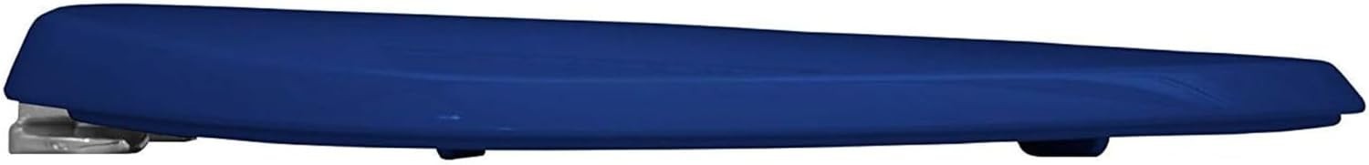 Toilet Seat Marine Blue Thermoplastic Non-Slip Chrome Hinges 145–165mm