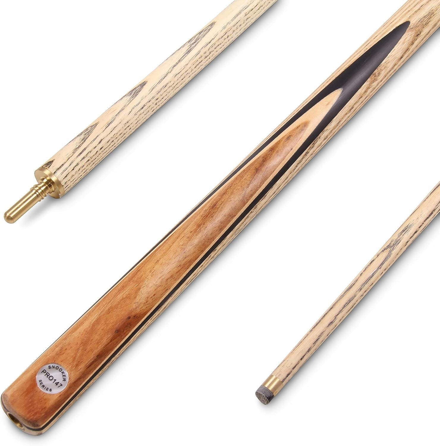 57" Classic Ash Cue Kit Snooker Pool 9.5mm Tip Extension Case Set