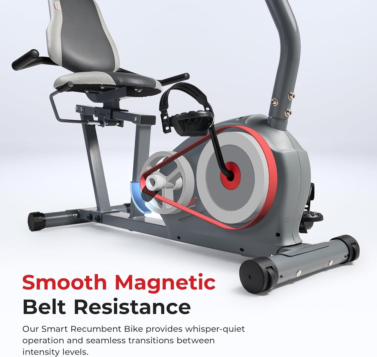 Exercise Bike Magnetic Bluetooth LCD Quiet Adjustable Seat Home Fitness