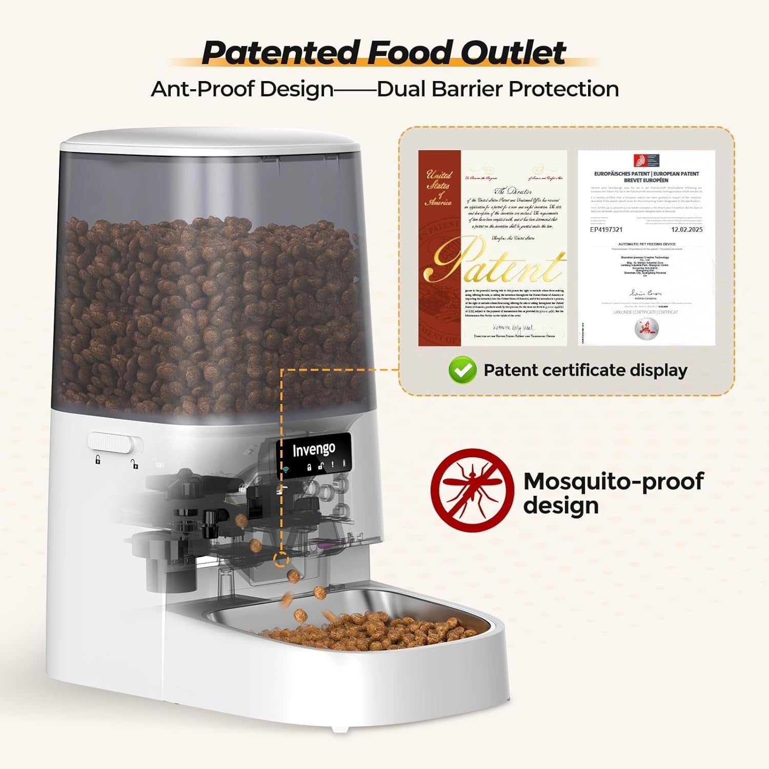 5L WiFi Automatic Cat Feeder Smart App Control Timed Food Dispenser