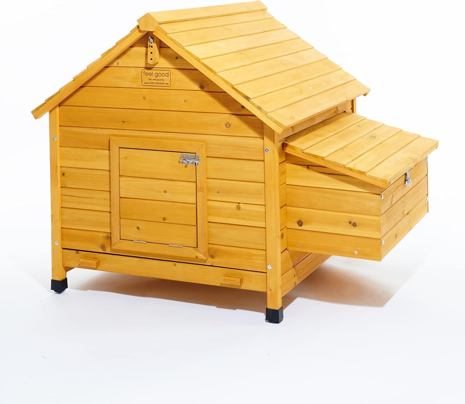 Large Wooden Chicken Coop Hen House Nest Box Easy Clean Ventilated