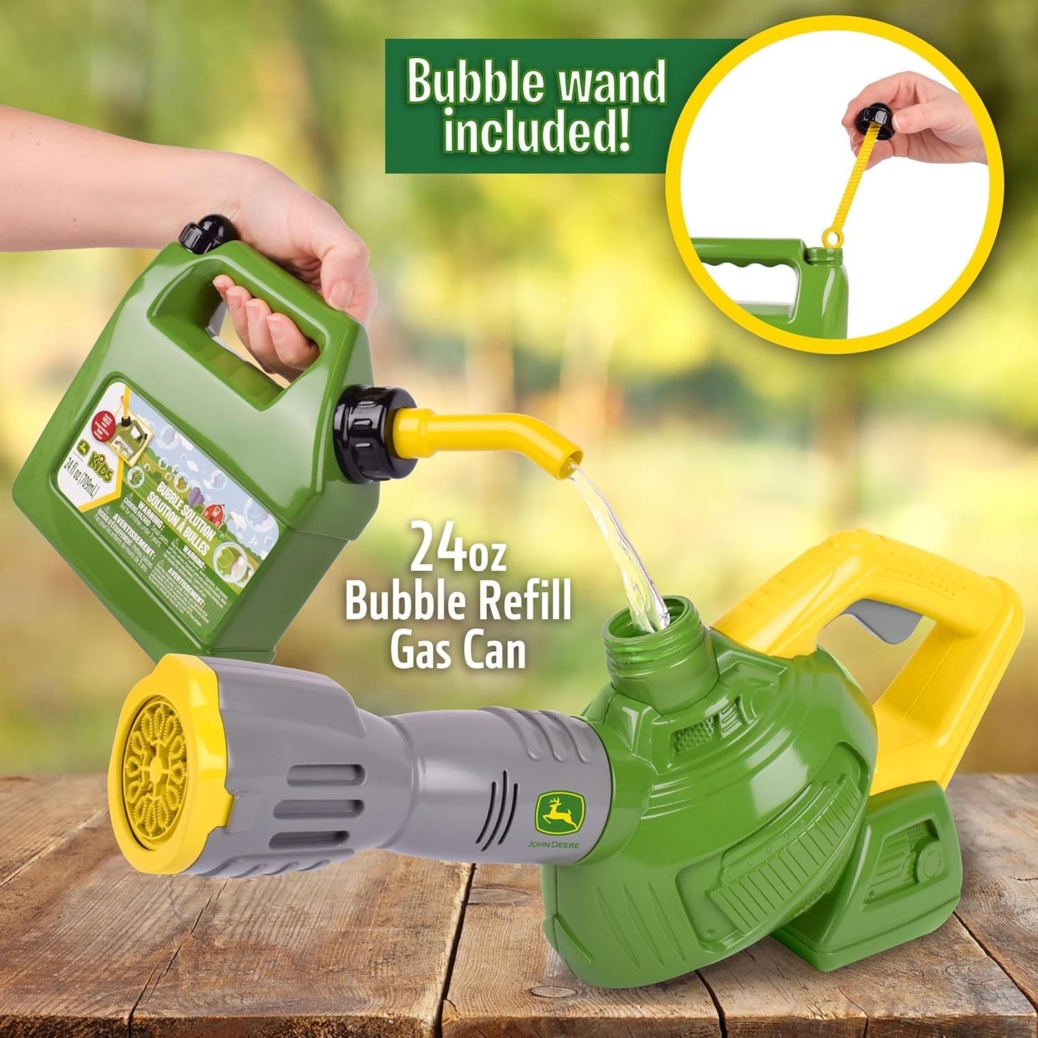 Bubble Leaf Blower Toy Kids With 44oz Solution