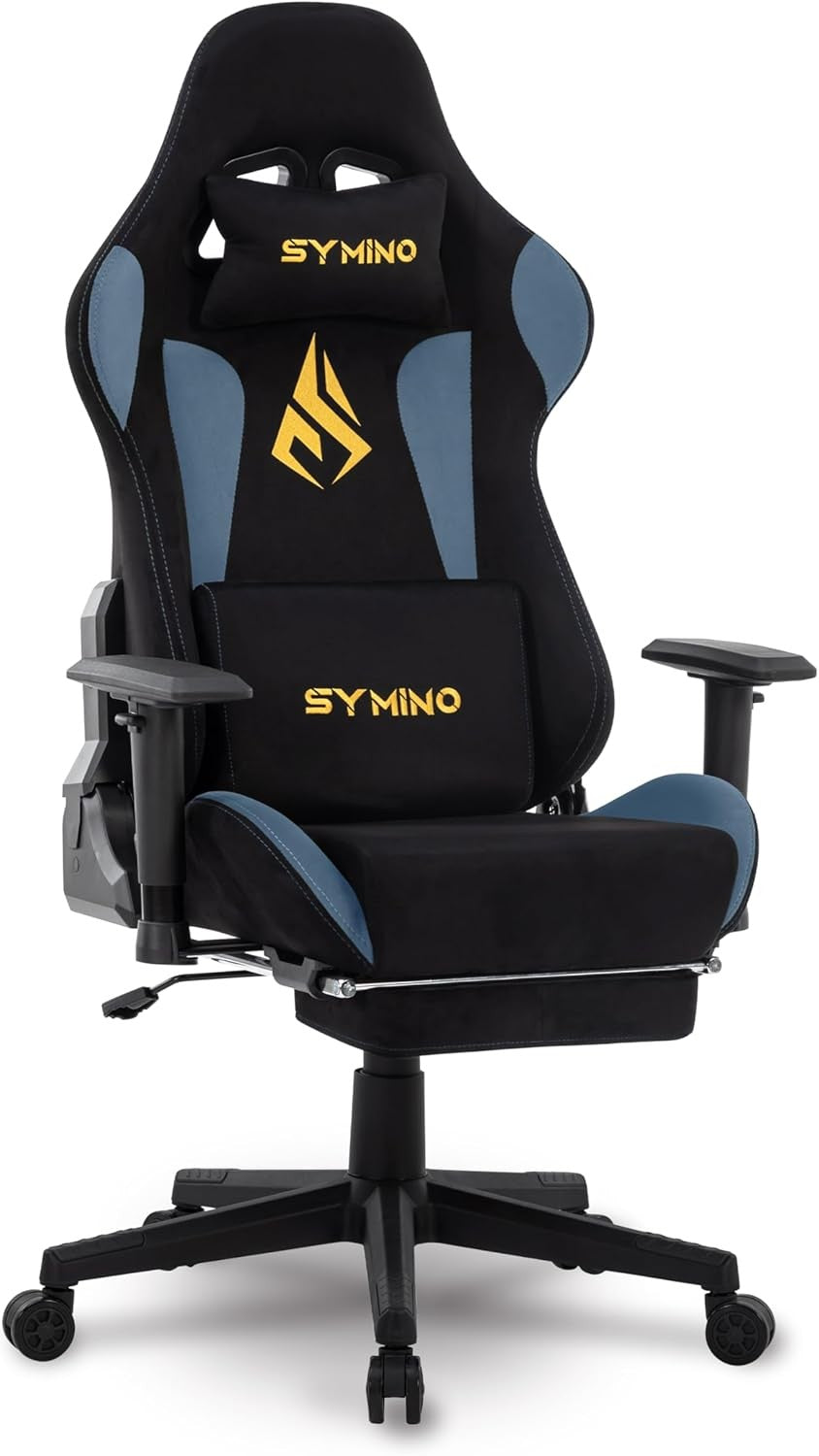 Ergonomic Gaming Chair with Footrest & Adjustable Support – PC Desk Seat