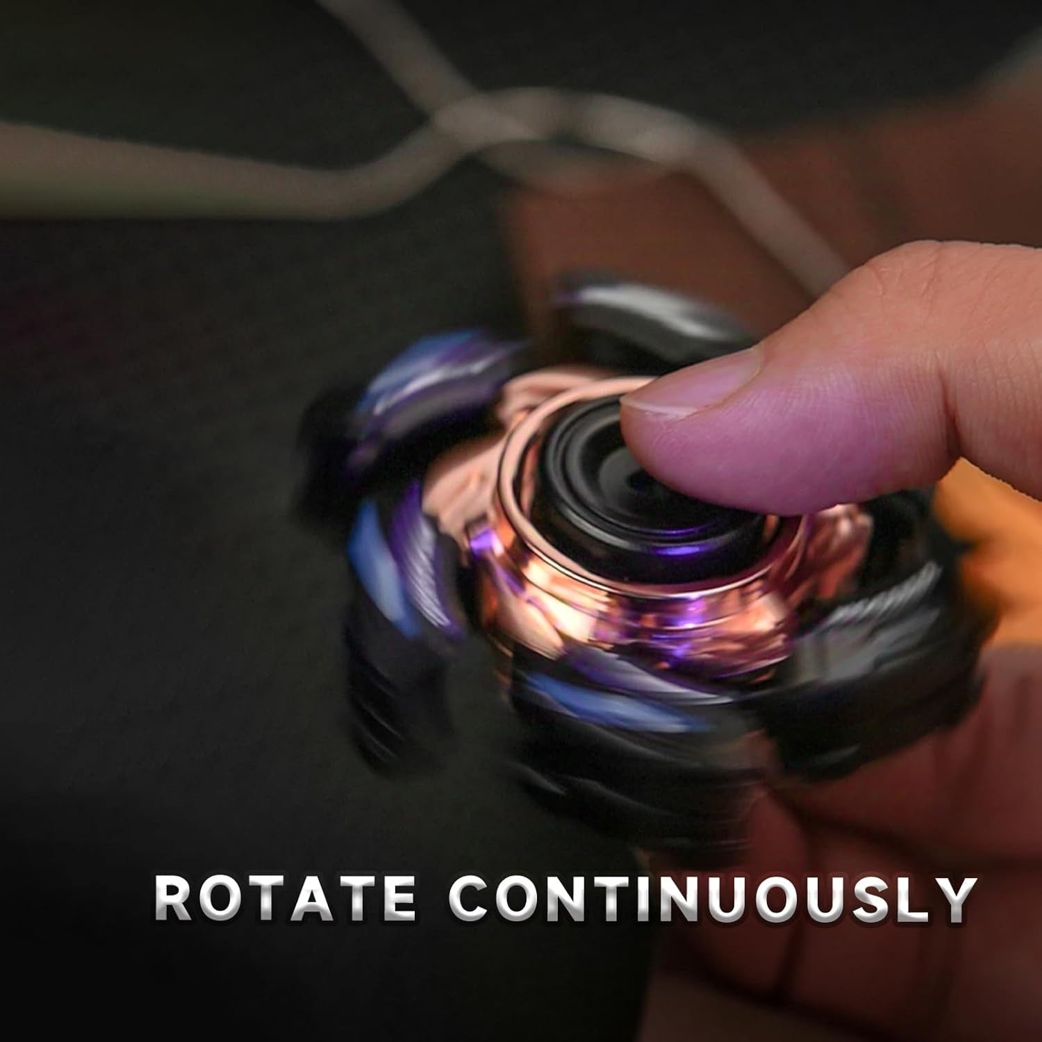 Metal Open Shell Fidget Spinner Smooth Bearing EDC Stress Relief ADHD