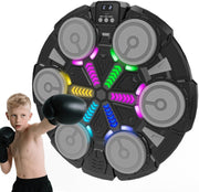 Music Boxing Machine Wall Mounted LED Punch Pad Bluetooth Home Trainer
