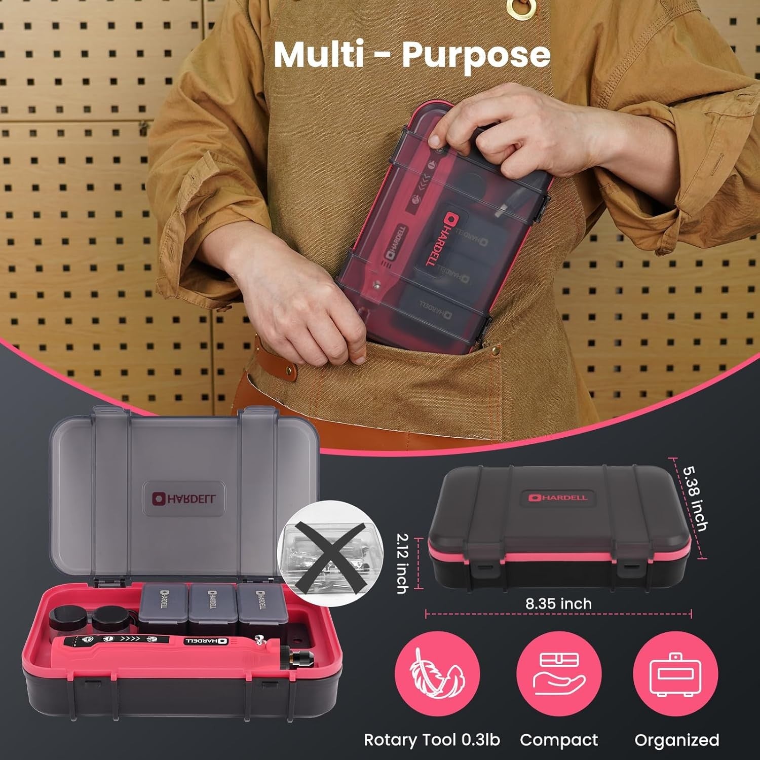 Mini Cordless Rotary Tool Kit 5 Speed Engraving Pen DIY Craft Set