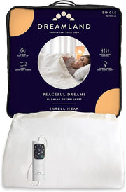 Electric Heated Overblanket Single 180x135cm Fast Heat Timer Washable