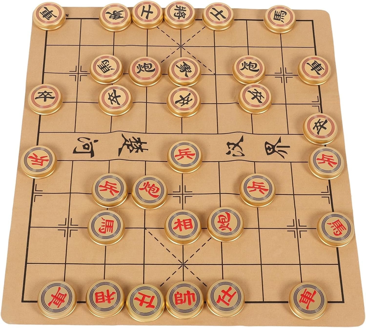 Premium Xiangqi Chess Set Aluminum Folding Board Gift Ready