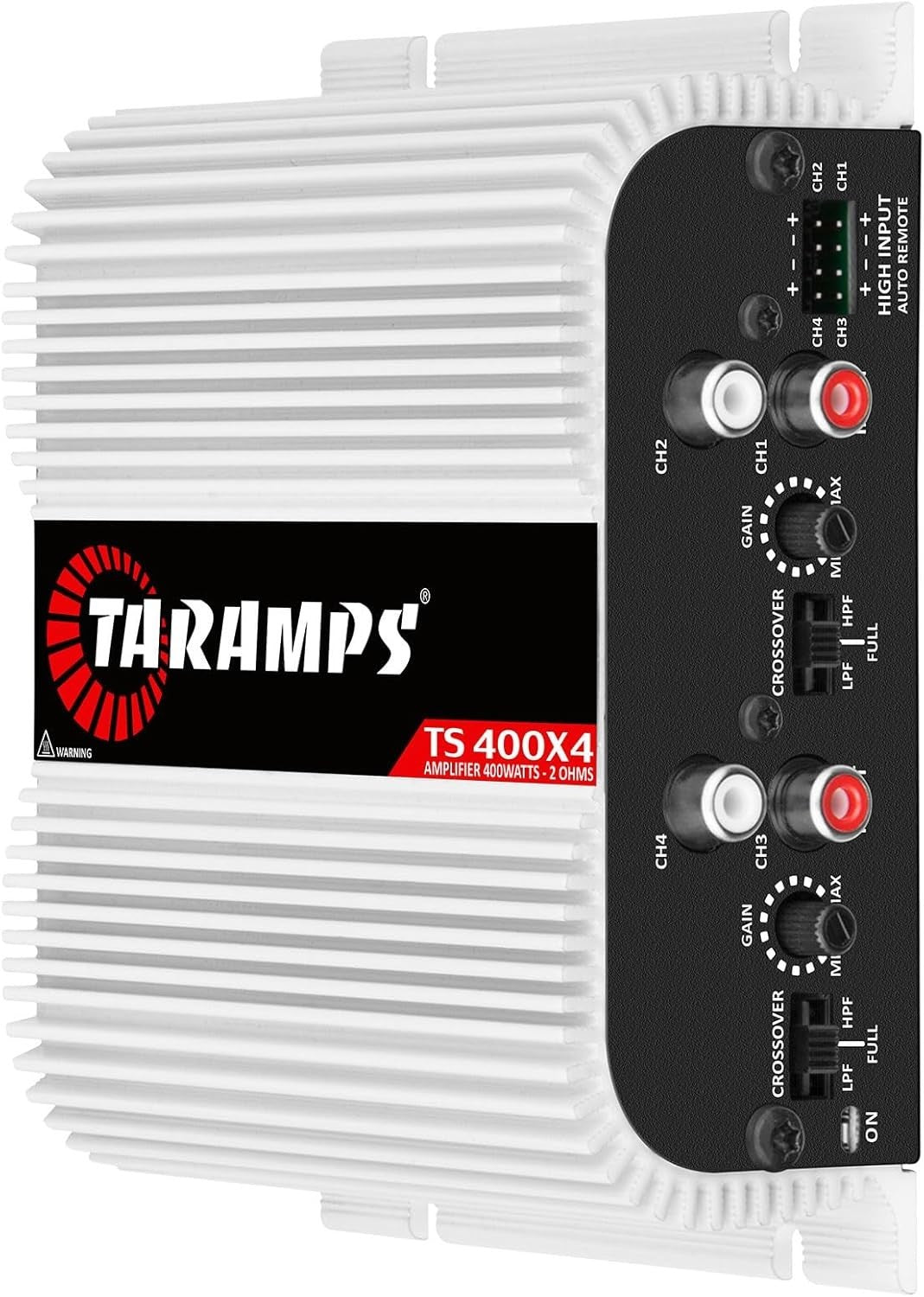400W 4-Channel Full-Range Car Audio Amplifier Class D RCA Input