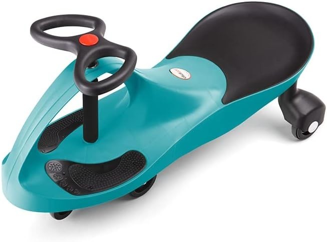 Kids Wiggle Car Ride On Scooter Balance Toy Steering Wheel Teal 120kg