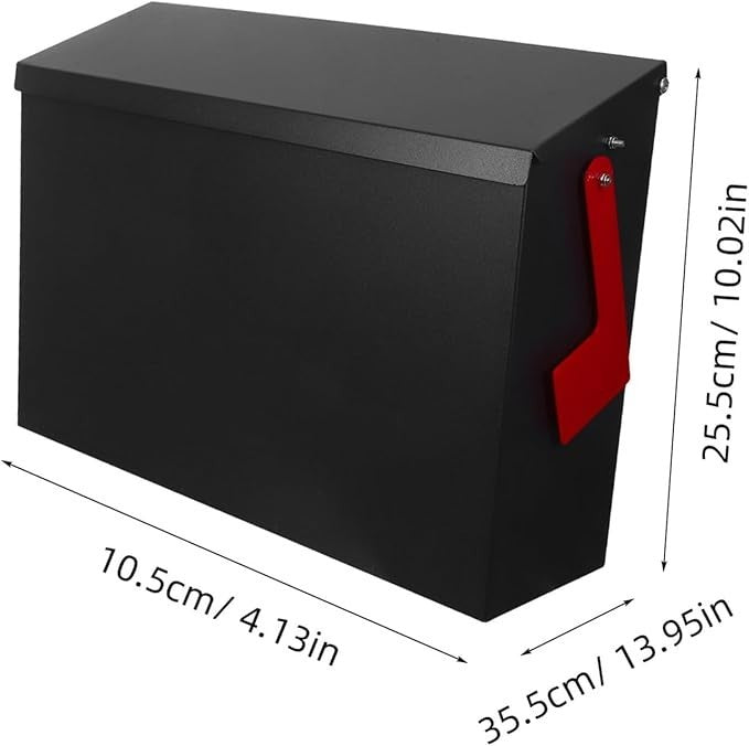 Wall Mounted Stainless Steel Mailbox Outdoor Weatherproof Large Capacity