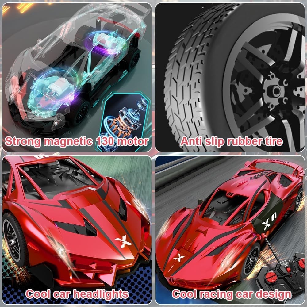 RC Drift Car 1:22 Scale 4WD High Speed Remote Control Sports Racing Car Toy Gift