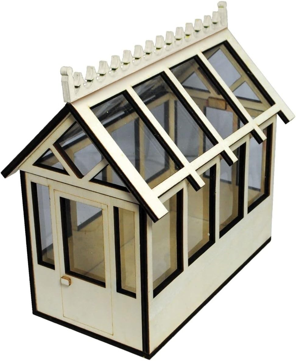 Mini Indoor Greenhouse Wooden Windowsill Herb & Cactus Display Box 21x20x13.5cm